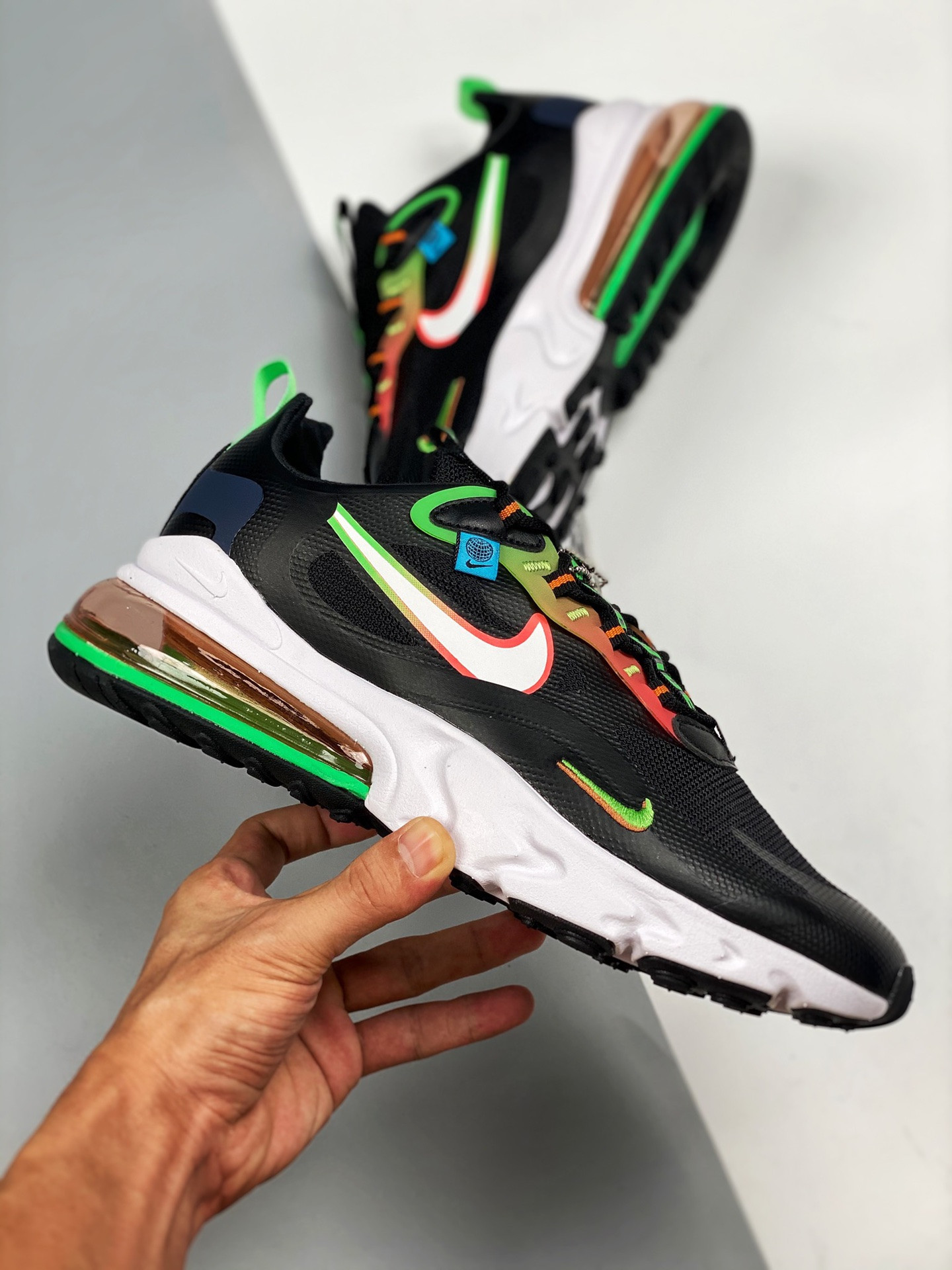 Nike Air Max 270 React “Worldwide” Black For Sale