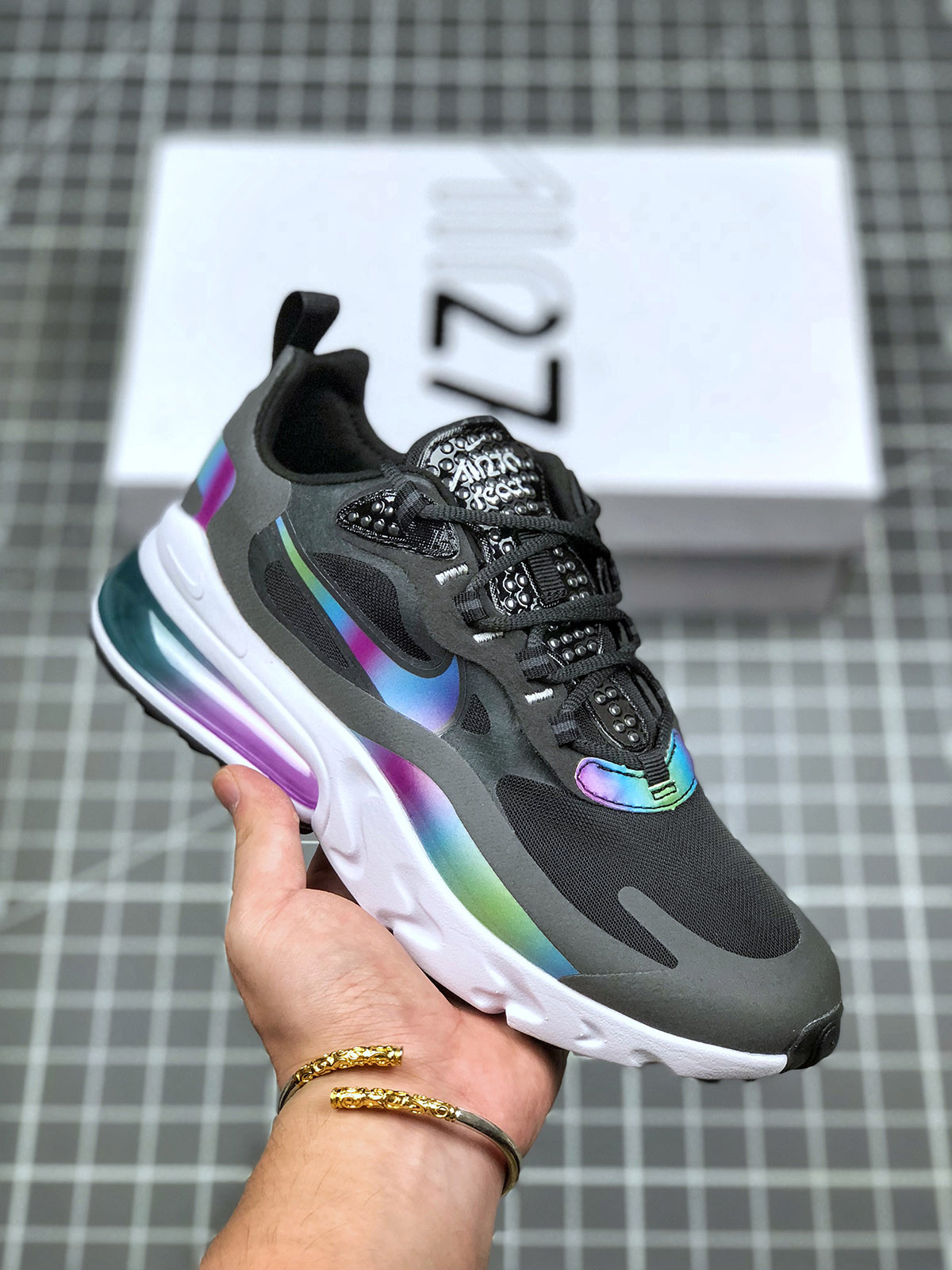 Nike Air Max 270 React Black Multi For Sale