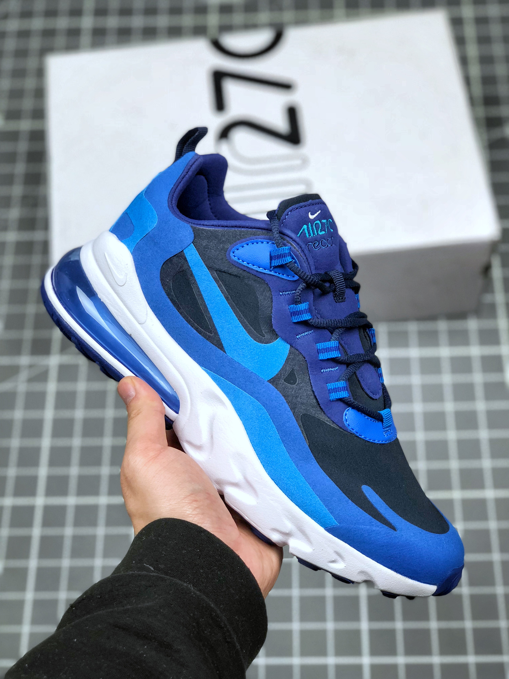 Nike Air Max 270 React Blue Void/Photo Blue-Game Royal For Sale
