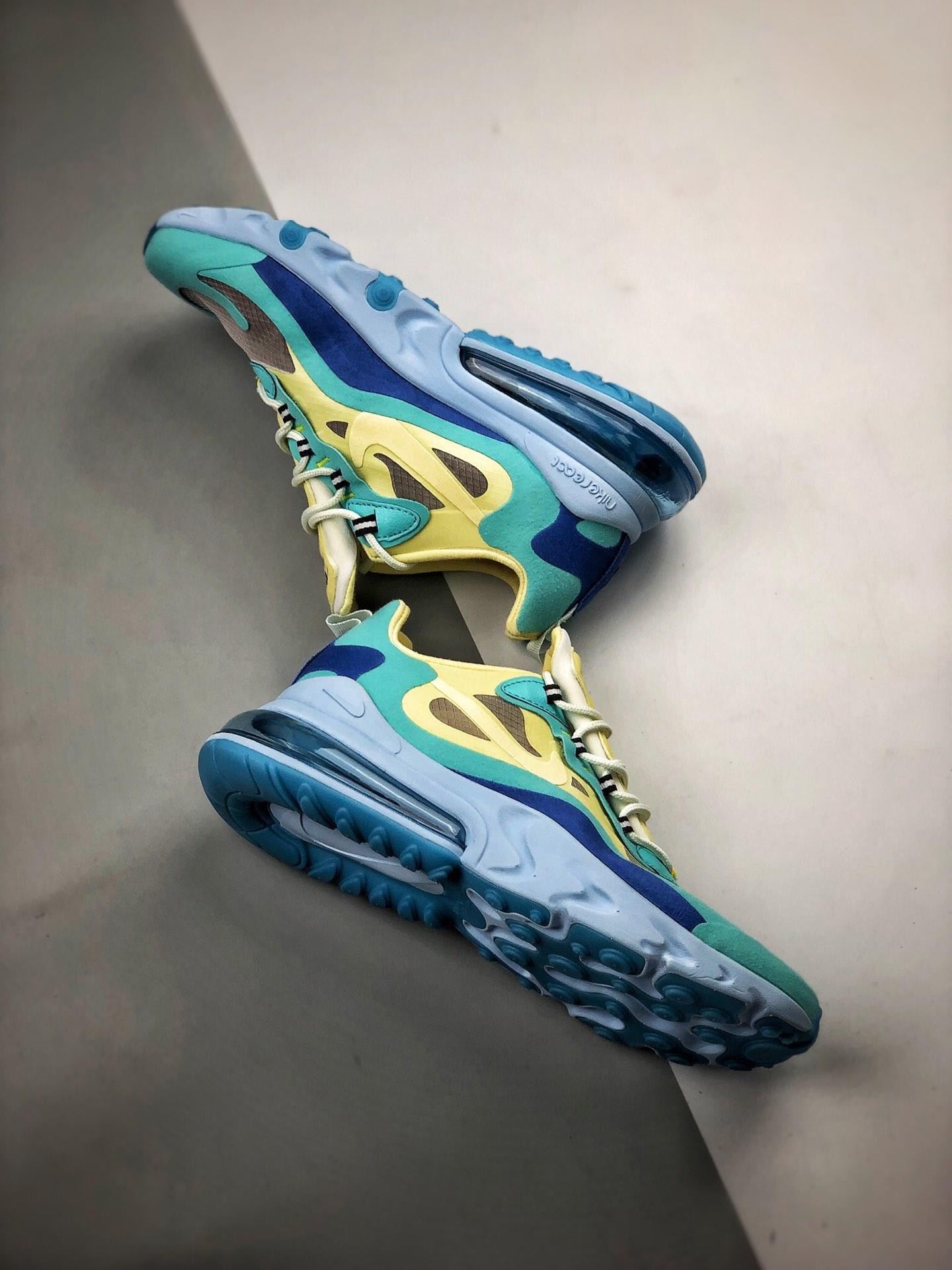 Nike Air Max 270 React Hyper Jade/Frosted Spruce-Barely Volt