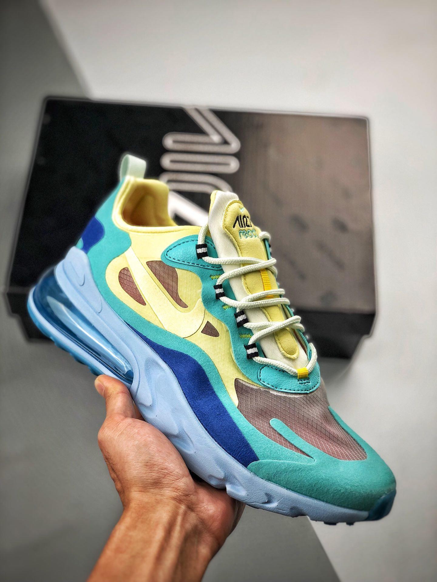 Nike Air Max 270 React Hyper Jade/Frosted Spruce-Barely Volt