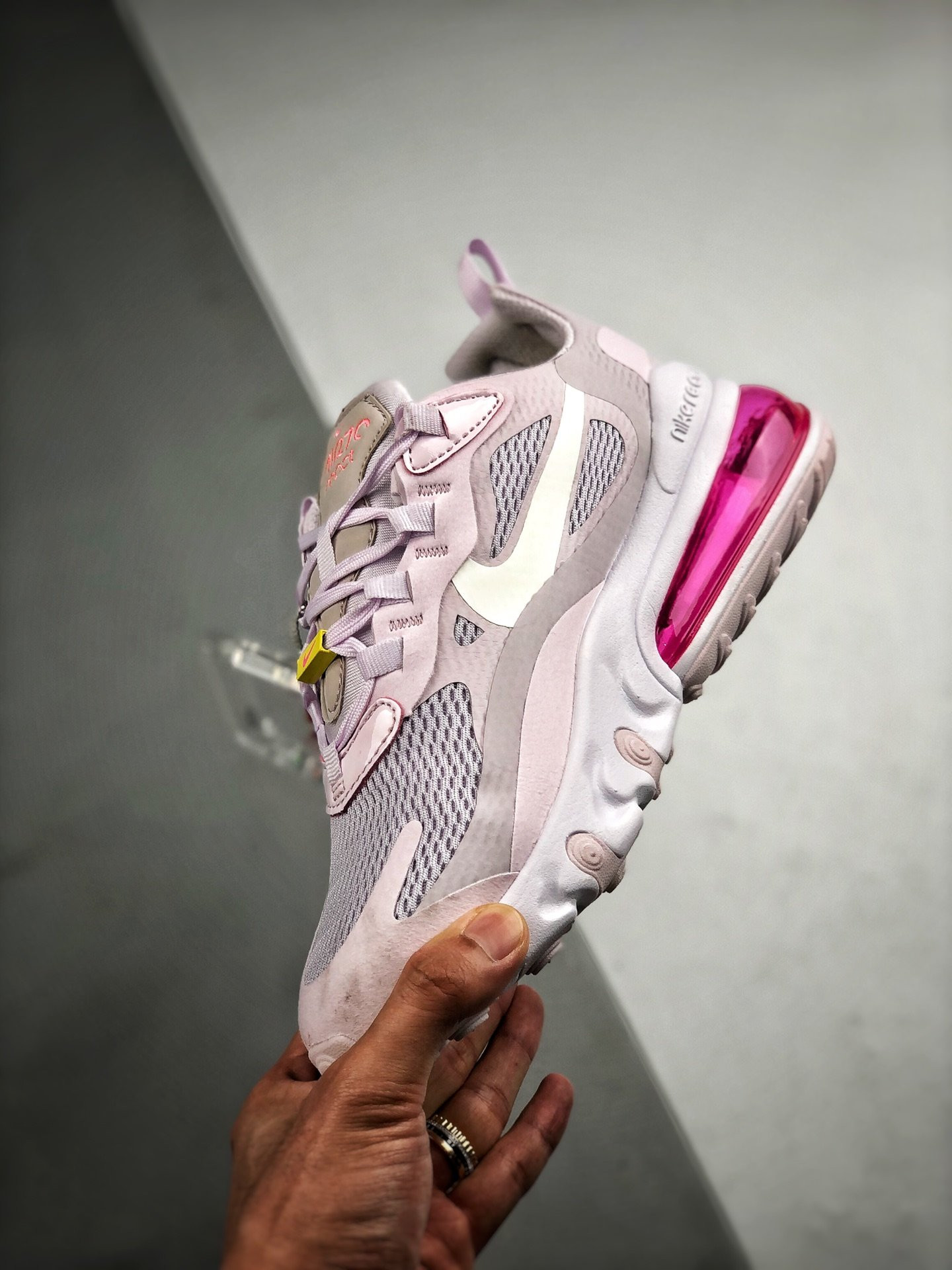 Nike Air Max 270 React Light Violet Digital Pink For Sale