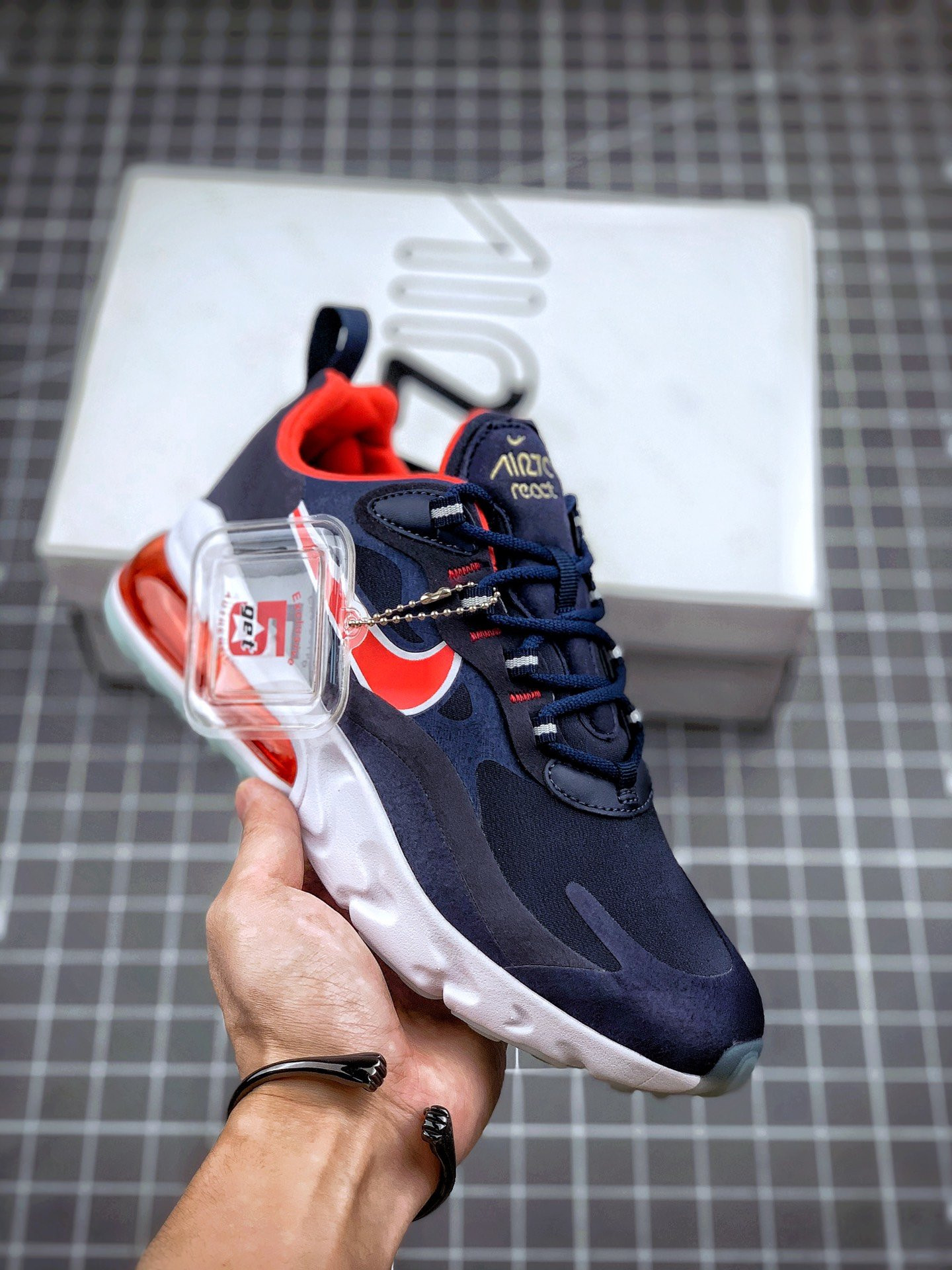 Nike Air Max 270 React ‘Olympics 2020’ Blue Red White For Sale