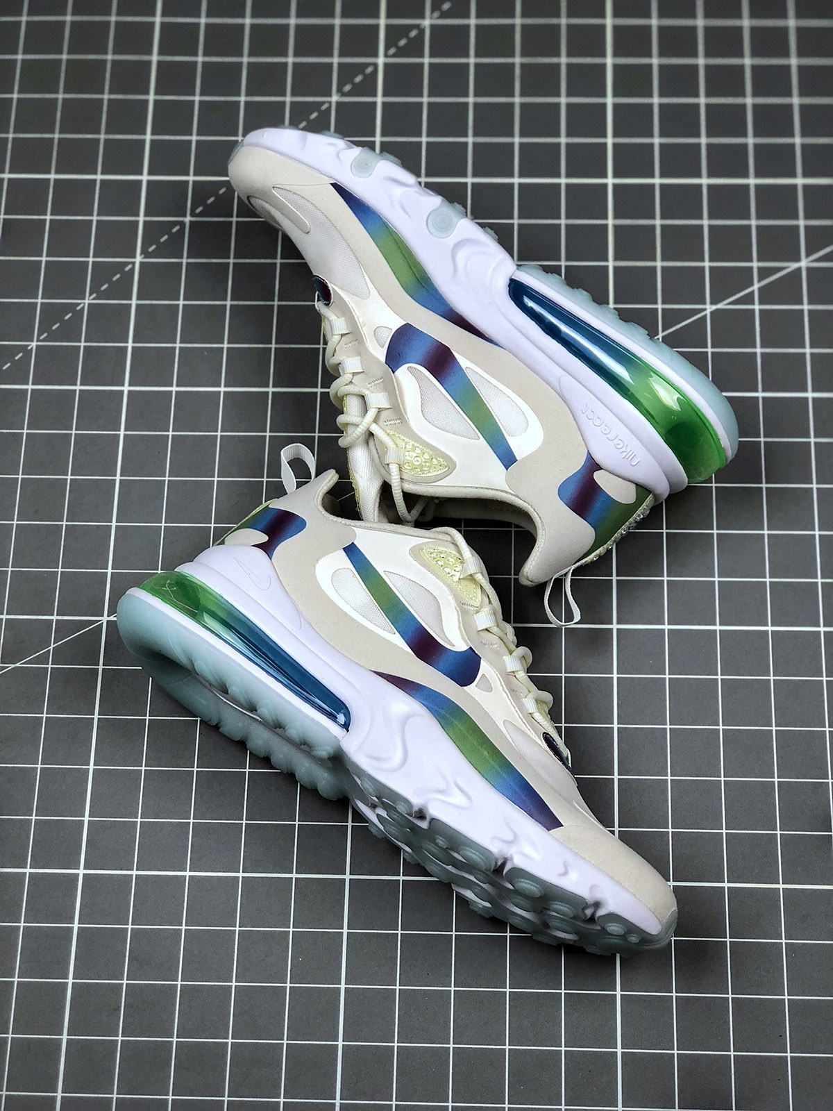 Nike Air Max 270 React White/Multi-Color/Platinum Tint For Sale