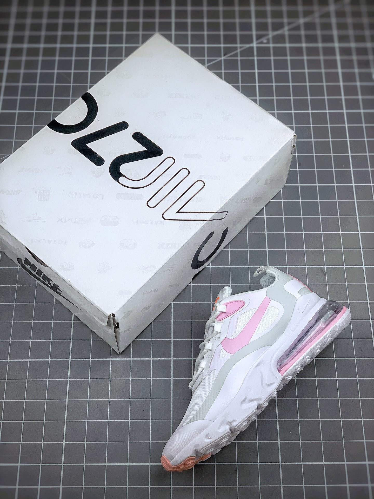 Nike Air Max 270 React White/Vast Grey/Pink For Sale