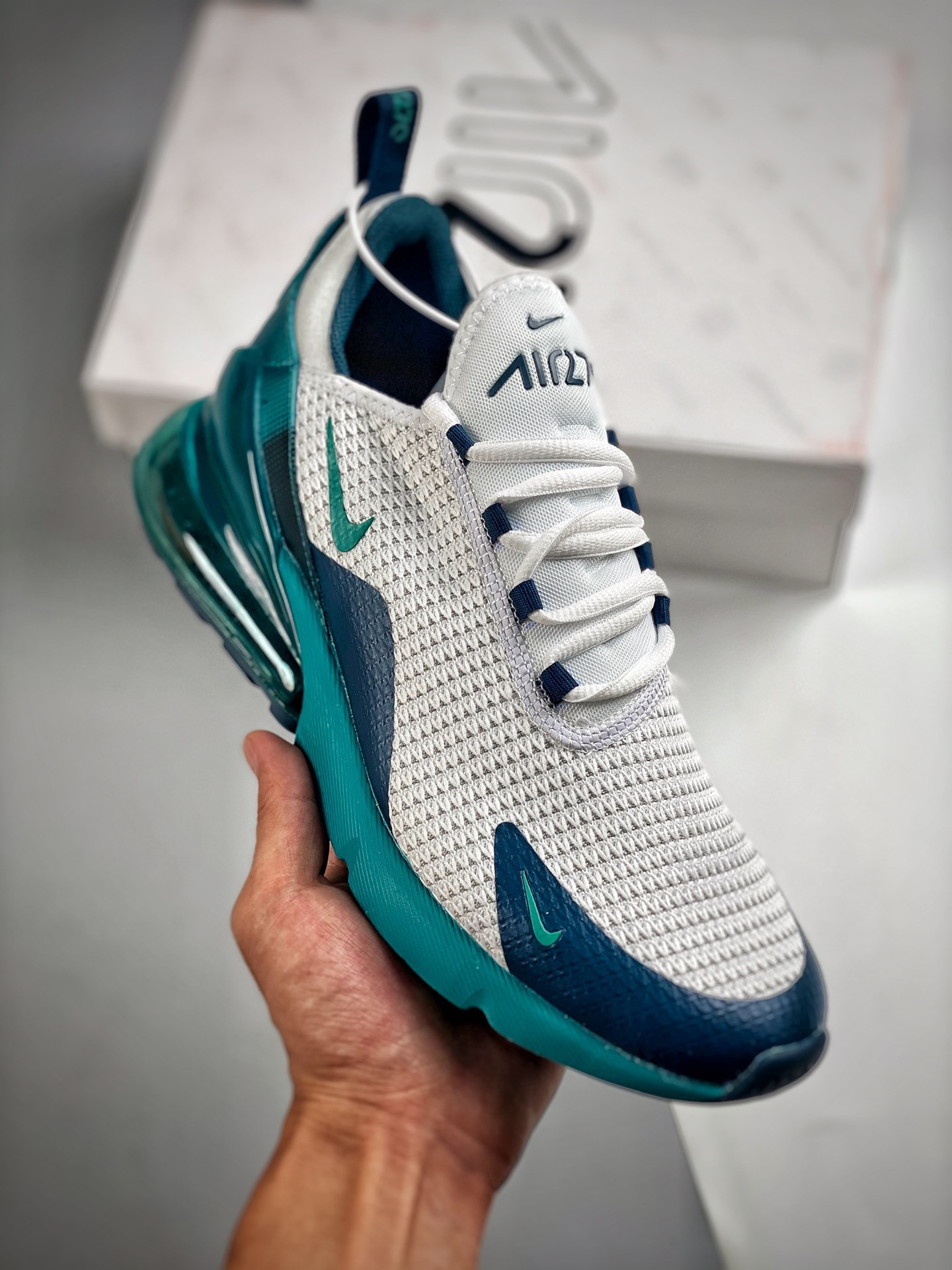 Nike Air Max 270 White/Spirit Teal-Nightshade For Sale