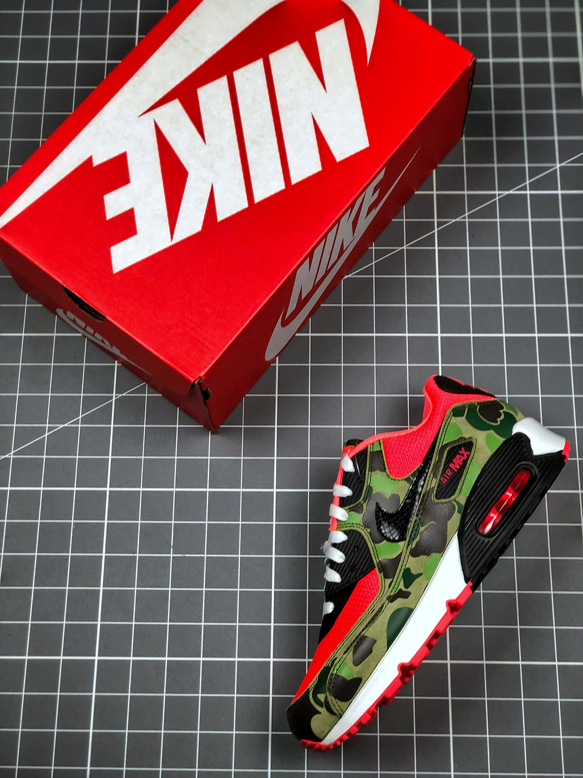 Nike Air Max 90 “Reverse Duck Camo” Infrared/Black For Sale