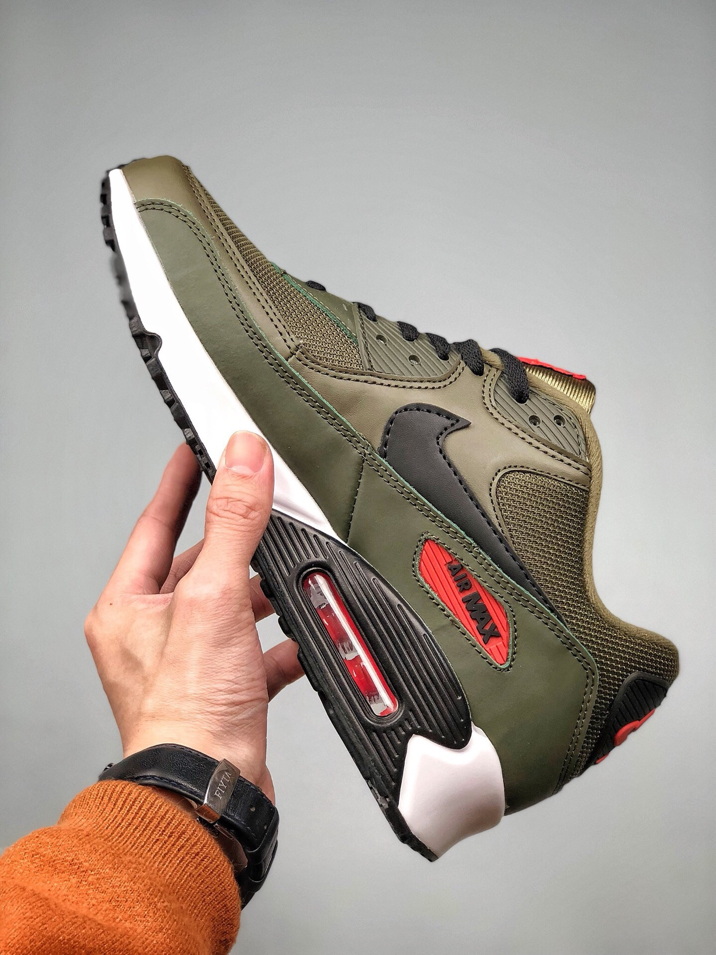 Nike Air Max 90 Essential Khaki Green/Black For Sale
