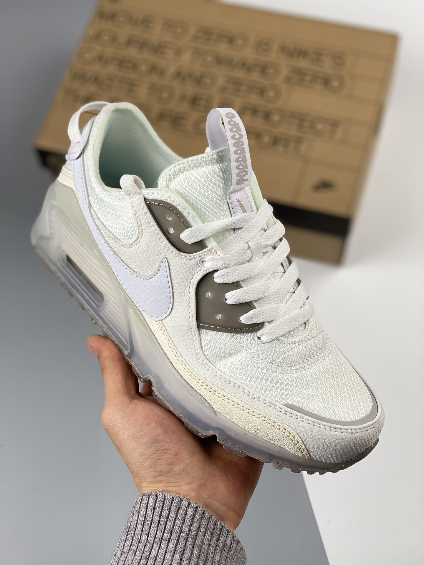Nike Air Max 90 Terrascape Triple White For Sale