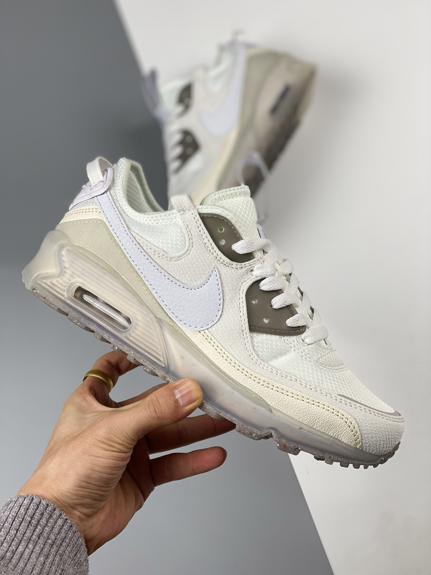 Nike Air Max 90 Terrascape Triple White For Sale