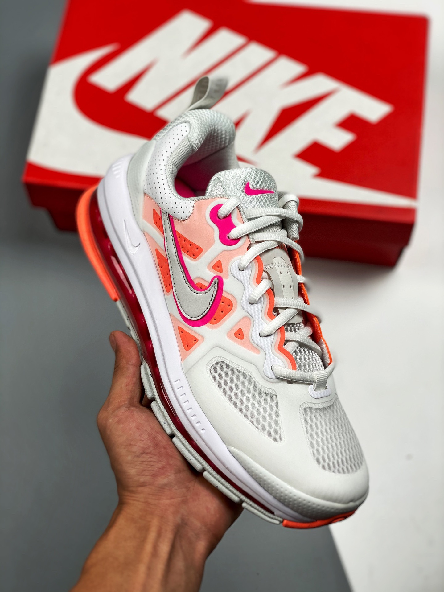 Nike Air Max Genome White/Bright Mango-Hyper Pink For Sale