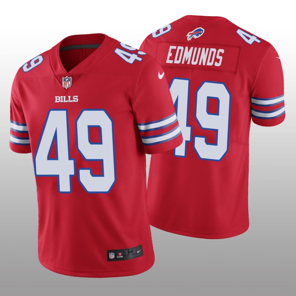 Nike Buffalo Bills Tremaine Edmunds #49 Men Red Color Rush Limited Jersey