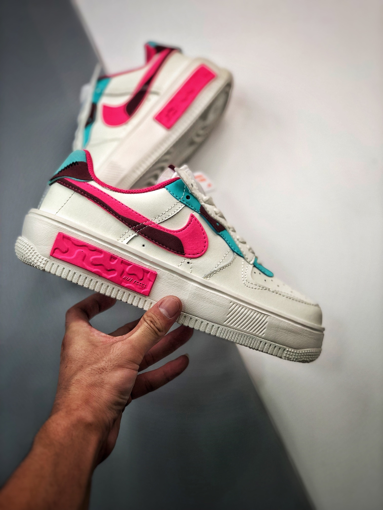 Nike Force 1 Low Fontanka Sail/Washed Teal/Sangria/Pink For Sale