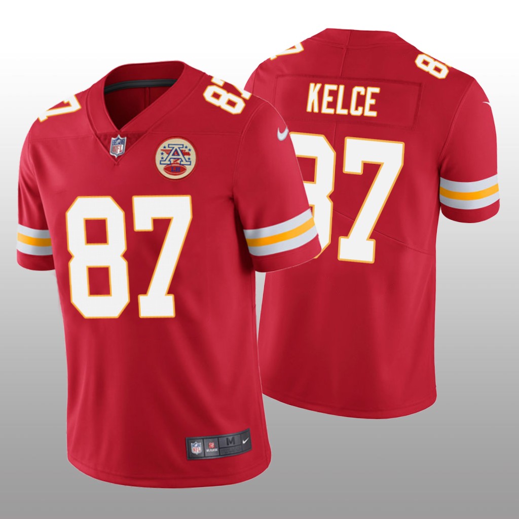 Nike Kansas City Chiefs Travis Kelce #87 Men's Red Color Rush Limited Jersey