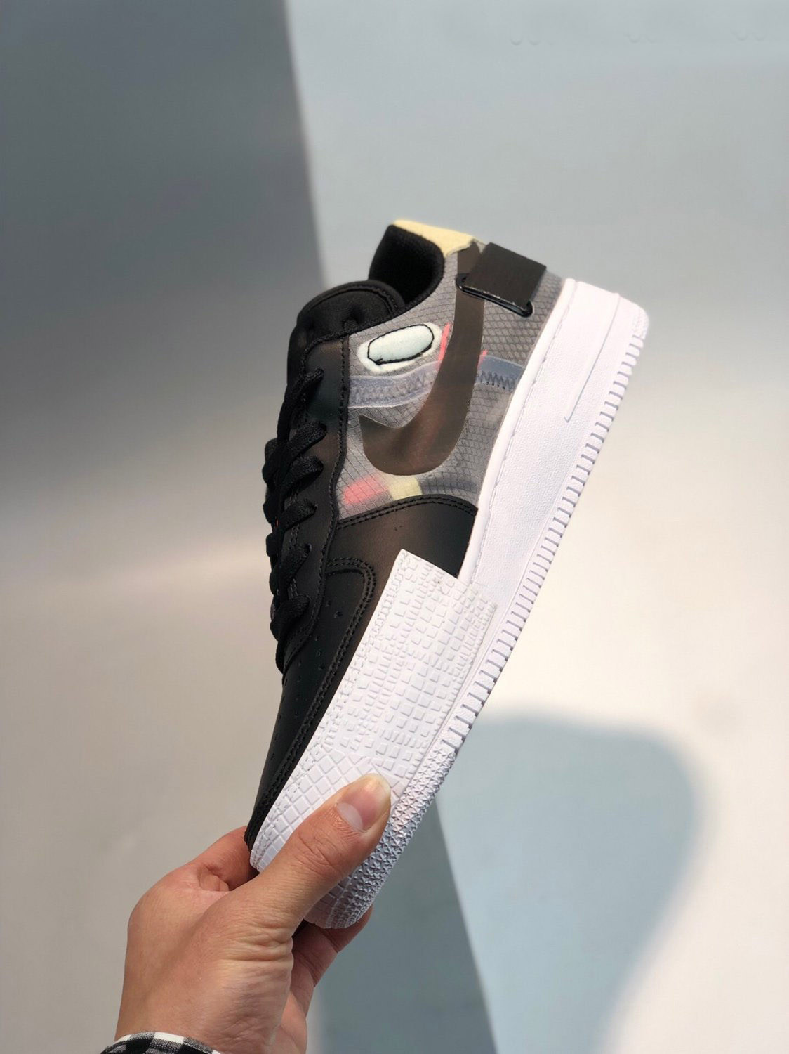 Nike N.354 Air Force 1 Low Type Black Pink For Sale