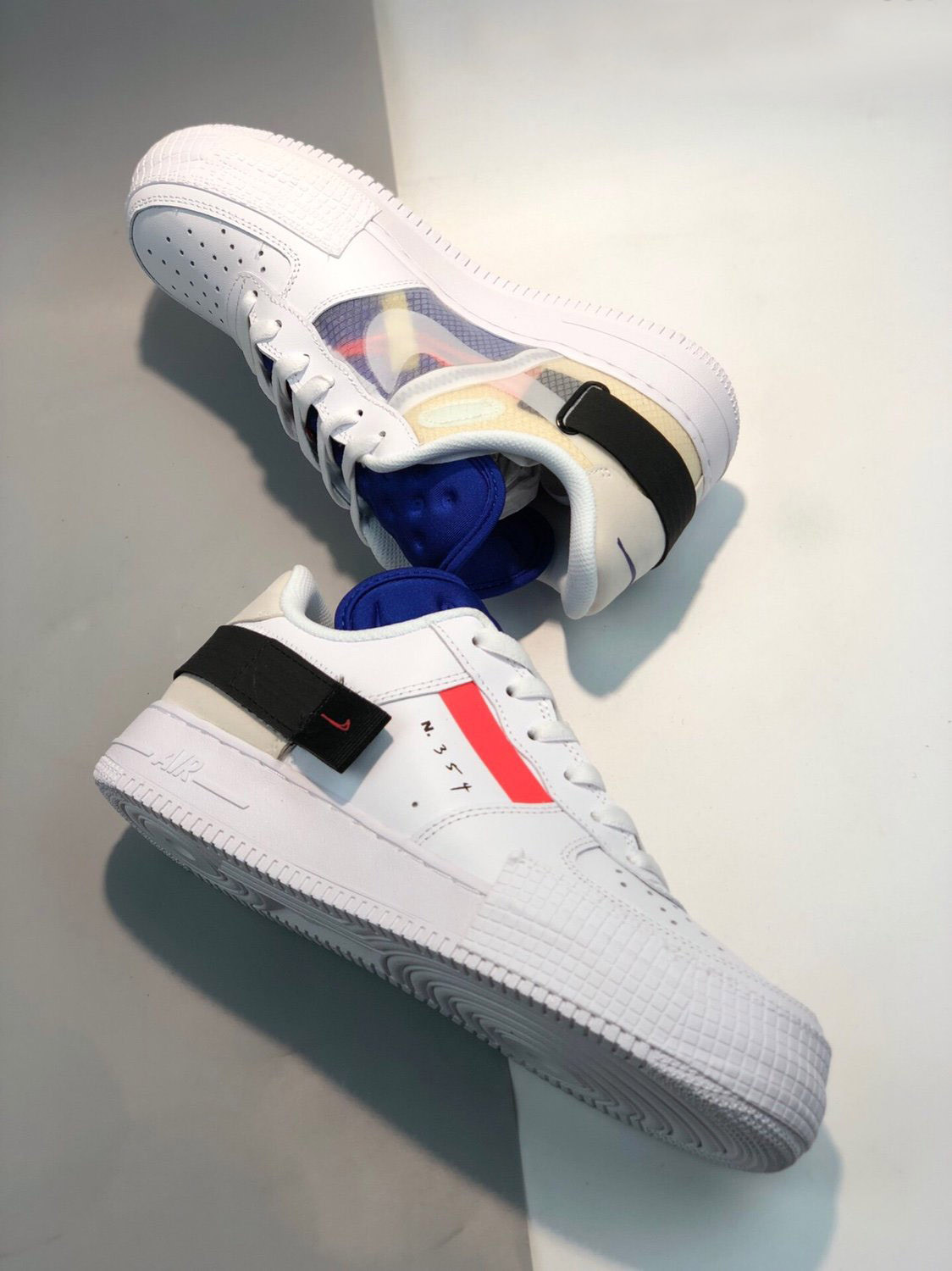 Nike N.354 Air Force 1 Low Type White/Red For Sale