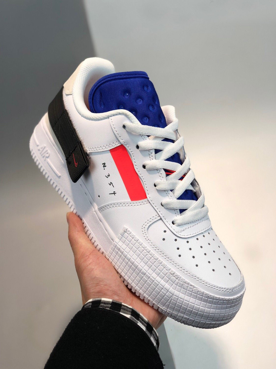 Nike N.354 Air Force 1 Low Type White/Red For Sale