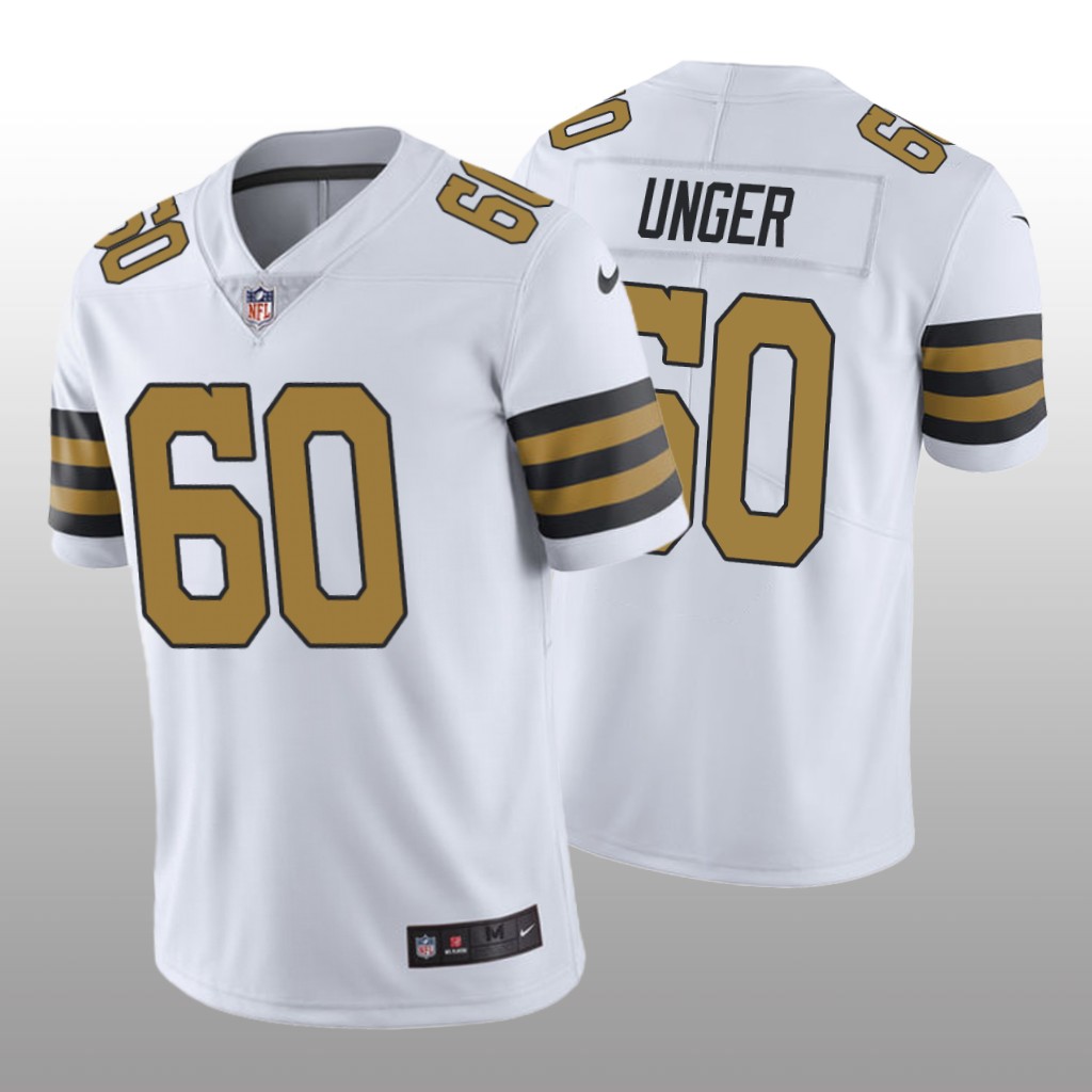 Nike New Orleans Saints Max Unger #60 Men's White Color Rush Limited Jersey