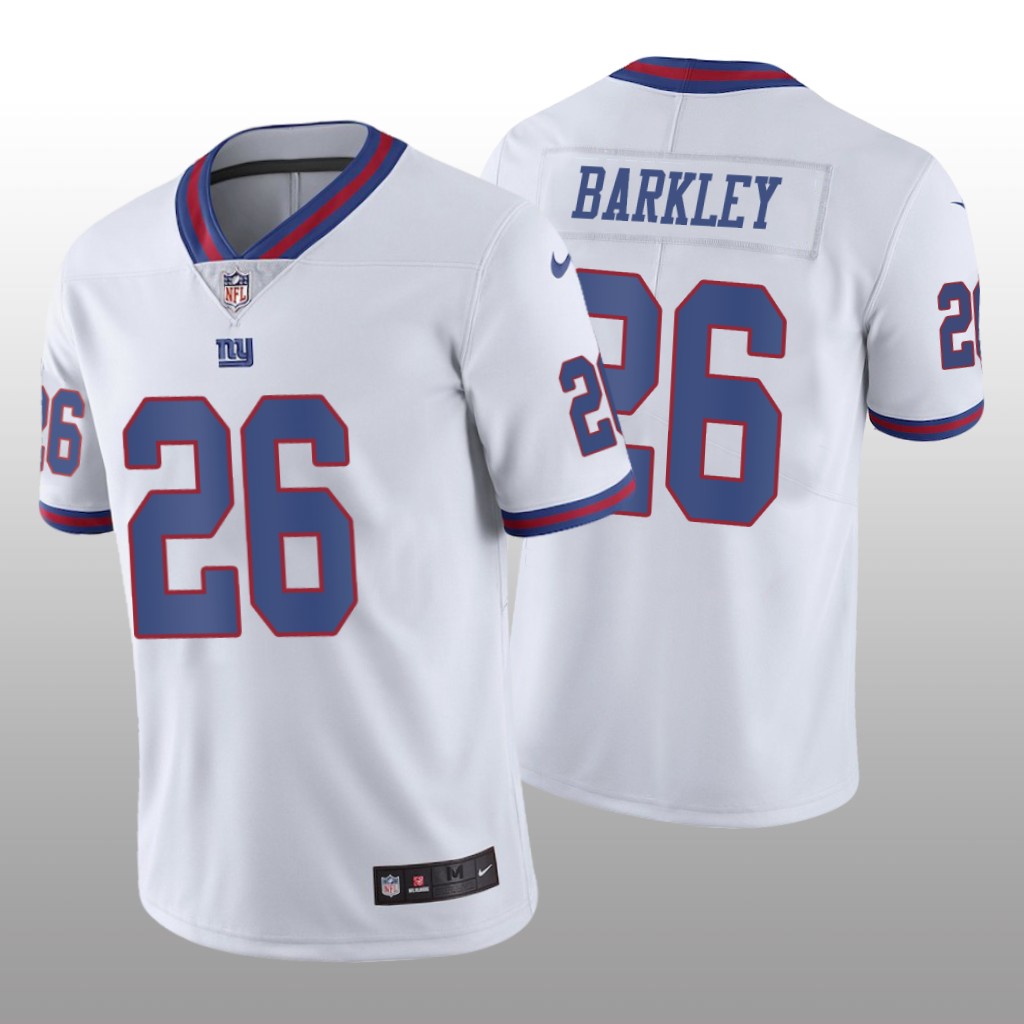 Nike New York Giants Saquon Barkley #26 Men's White Color Rush Limited Jersey