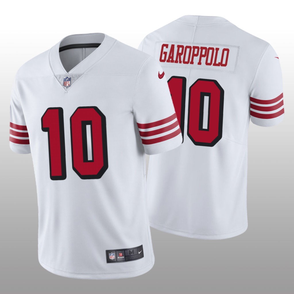Nike San Francisco 49ers Jimmy Garoppolo #10 Men's White Color Rush Limited Jersey