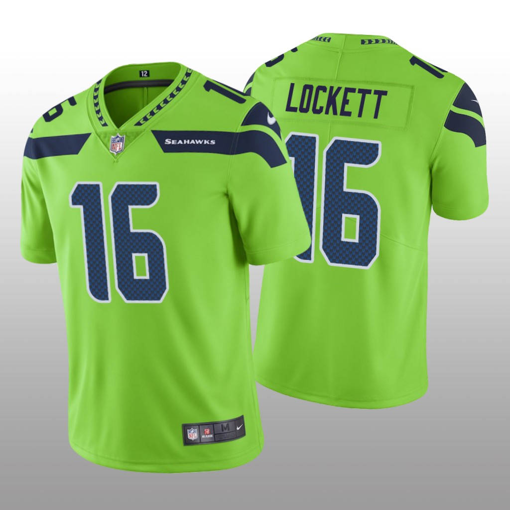 Nike Seattle Seahawks Tyler Lockett #16 Men's Green Color Rush Limited Jersey