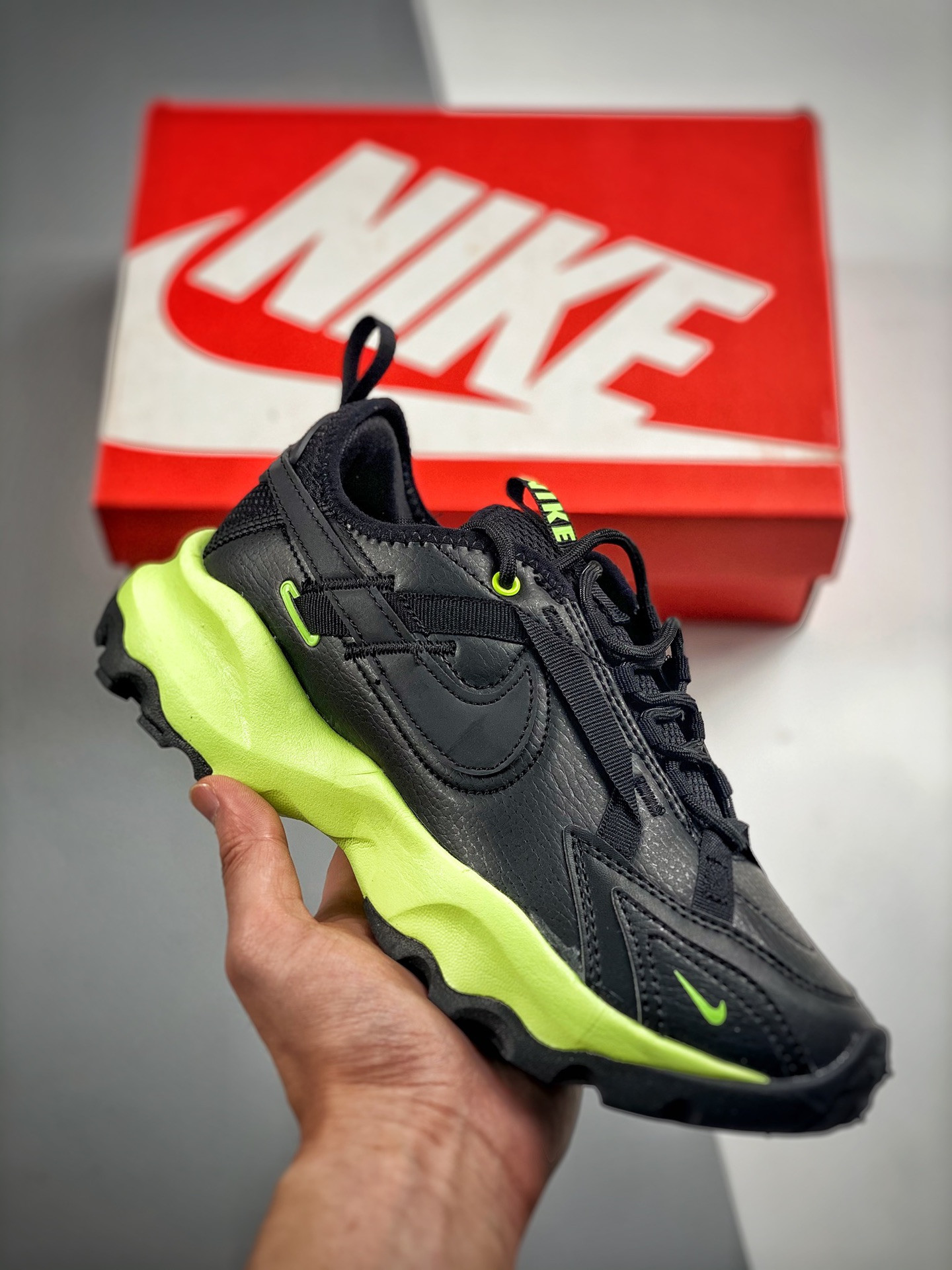Nike TC 7900 Black Ghost Green For Sale