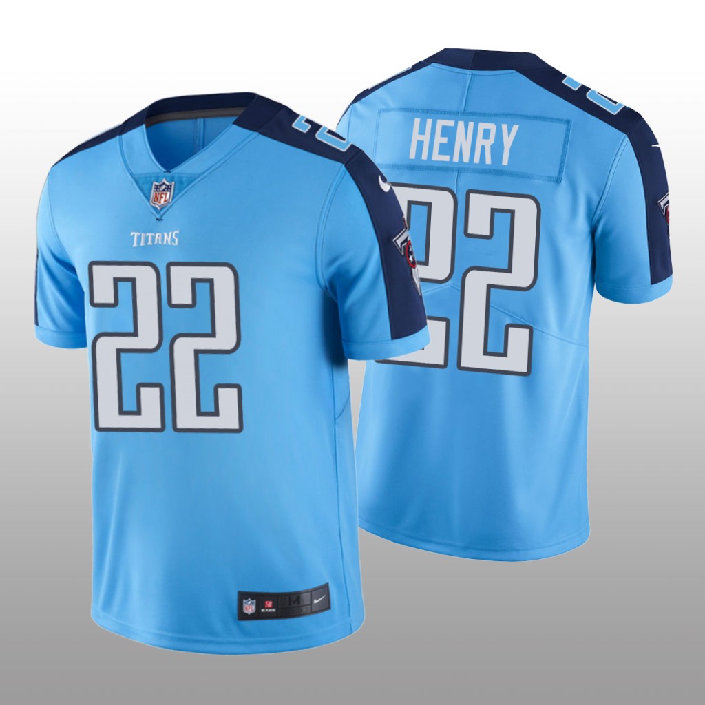 Nike Tennessee Titans Derrick Henry #22 Men's Light Blue Color Rush Limited Jersey