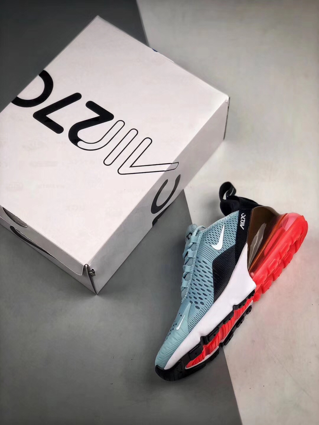Nike Wmns Air Max 270 Ocean Bliss/Black-Hot Punch For Sale