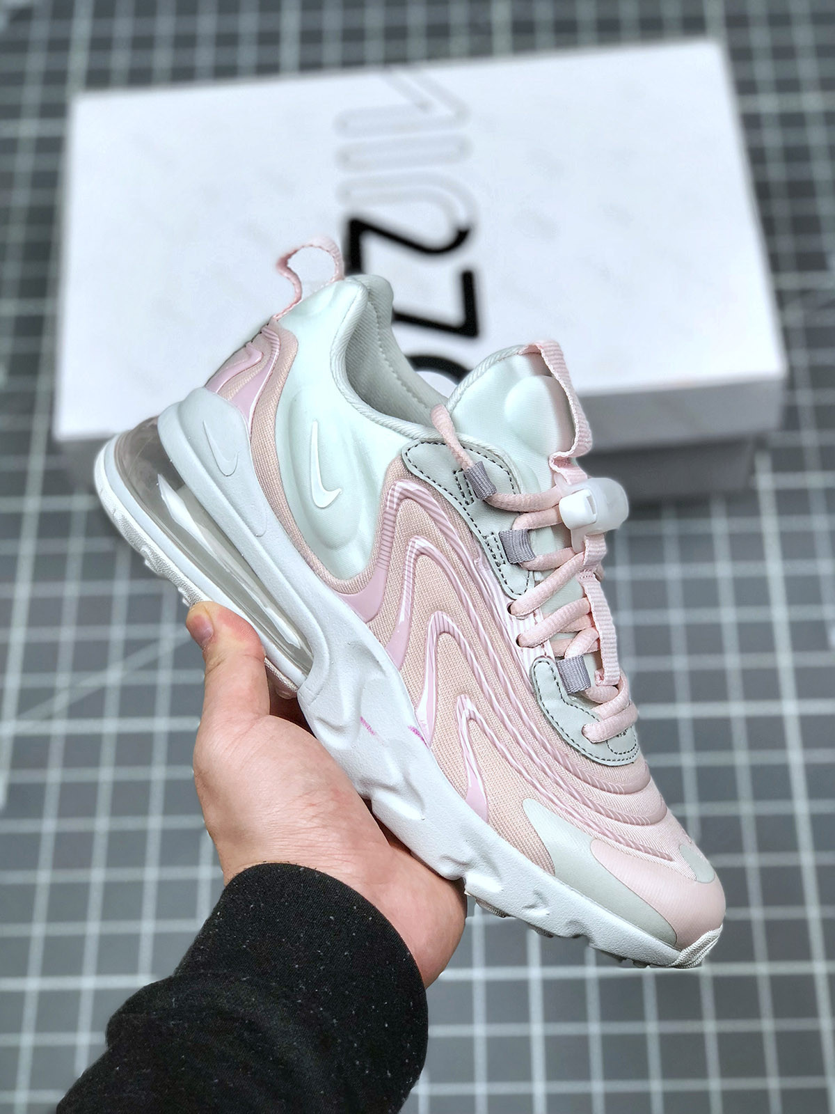 Nike WMNS Air Max 270 React ENG “Barely Rose”For Sale