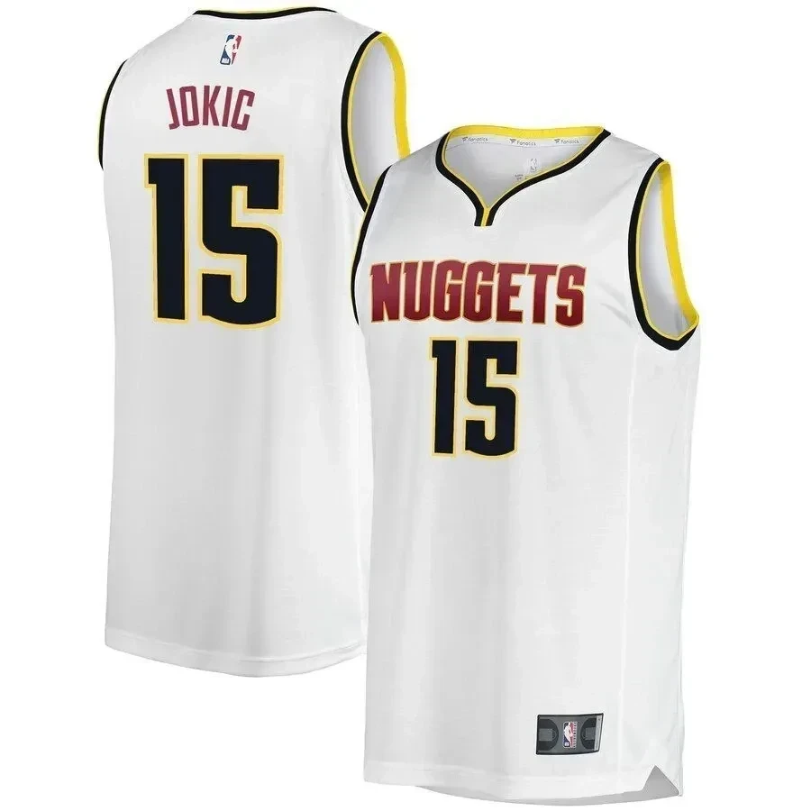 Nikola Jokic Denver Nuggets Fast Break Jersey – Association Edition – White