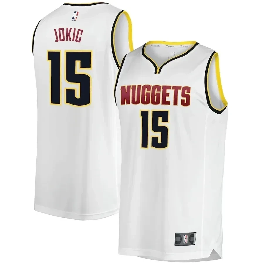 Nikola Jokic Denver Nuggets Fast Break Player Jersey – Association Edition – White