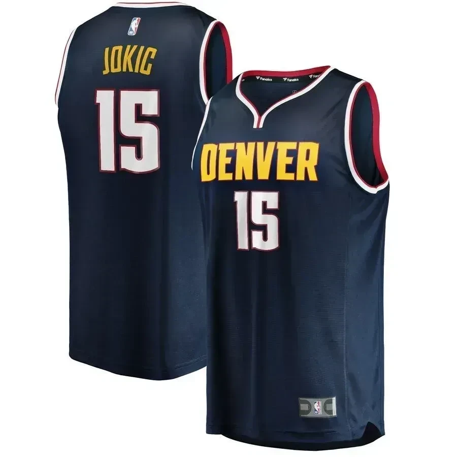 Nikola Jokic Denver Nuggets Fast Break Player Jersey – Icon Edition – Navy