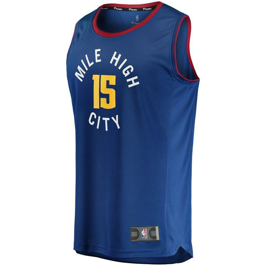 Nikola Jokic Denver Nuggets Fast Break Player Jersey – Statement Edition – Blue