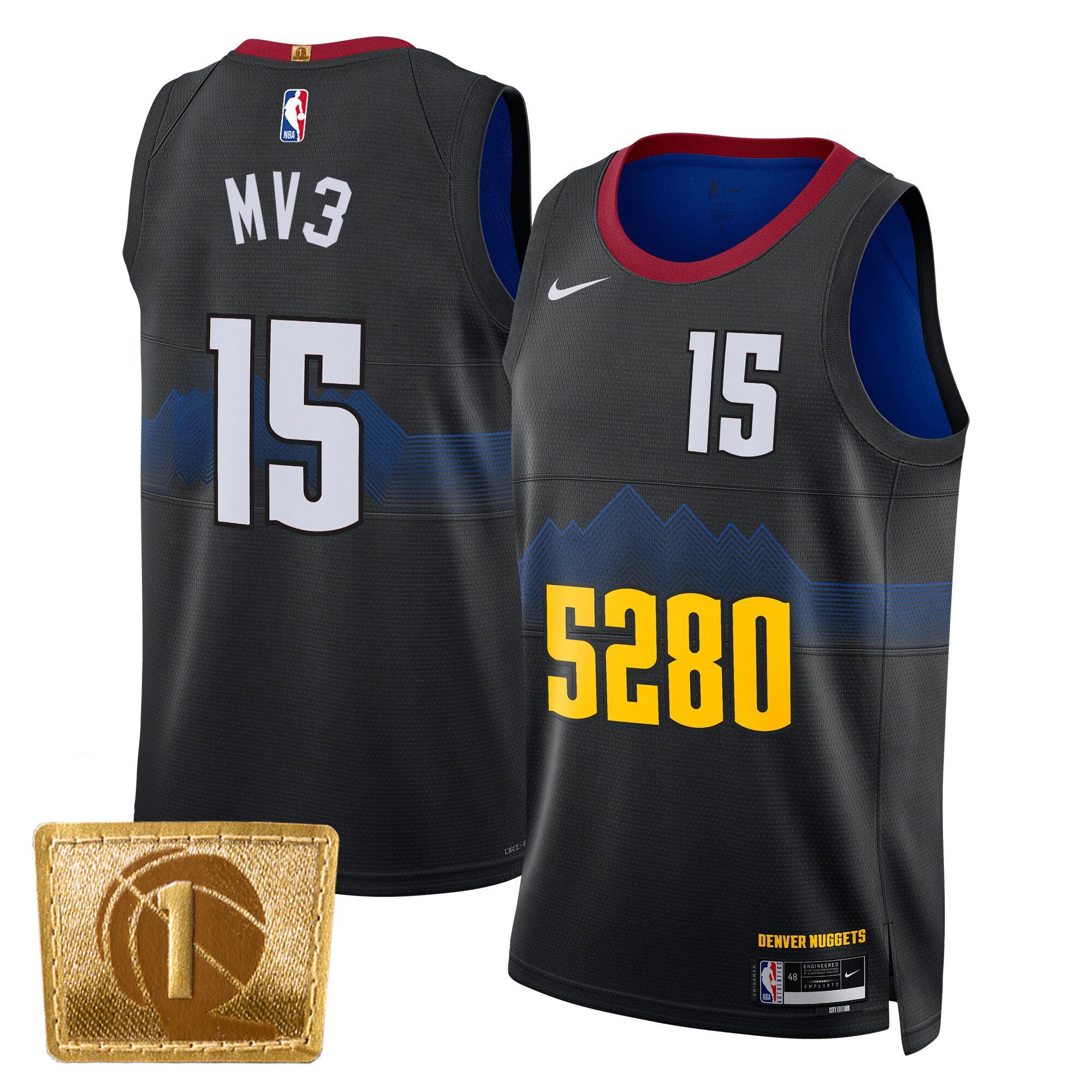 Nikola Jokic Denver Nuggets MV3 Swingman 5280 City Jersey - All Stitched