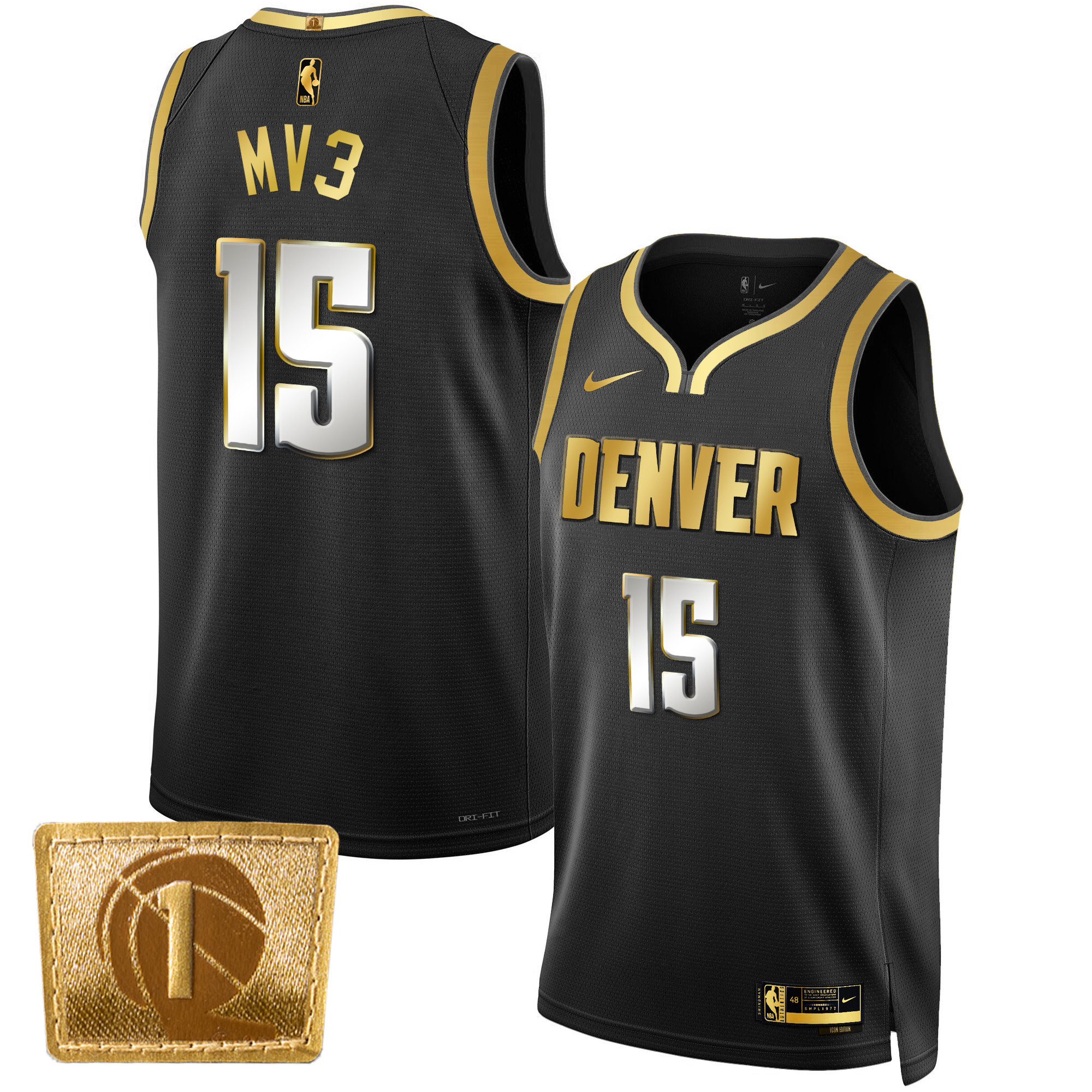 Nikola Jokic Denver Nuggets MV3 Swingman Black Limited Jersey - All Stitched