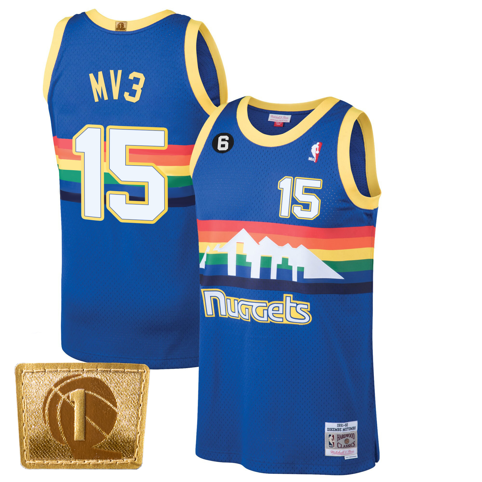 Nikola Jokic Denver Nuggets MV3 Swingman Blue Classic Jersey - All Stitched