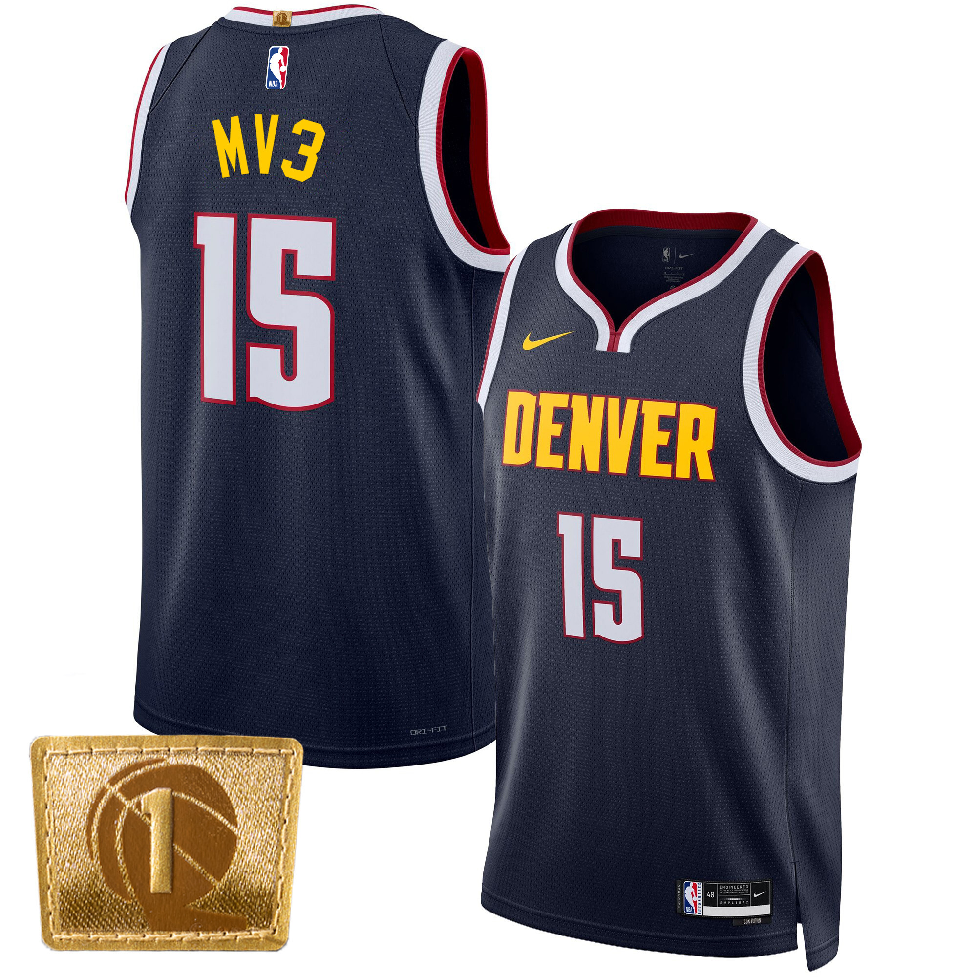 Nikola Jokic Denver Nuggets MV3 Swingman Icon Jersey - All Stitched