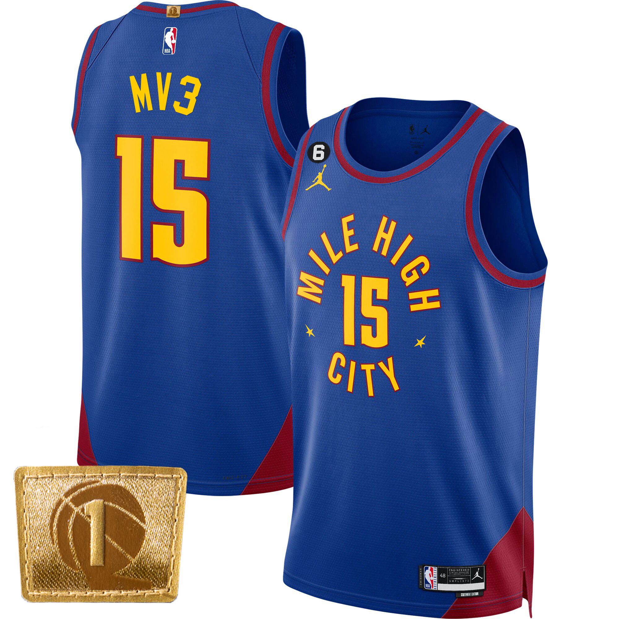 Nikola Jokic Denver Nuggets MV3 Swingman Statement Jersey - All Stitched