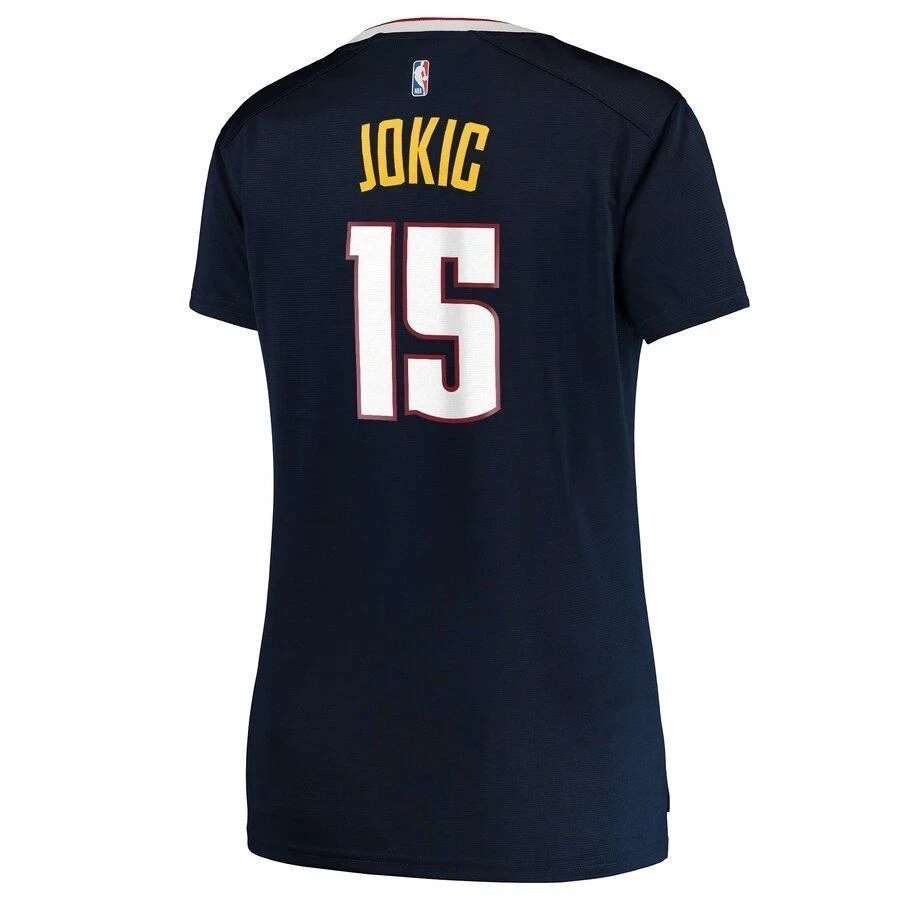 Nikola Jokic Denver Nuggets Women’s Fast Break Player Jersey – Icon Edition – Navy