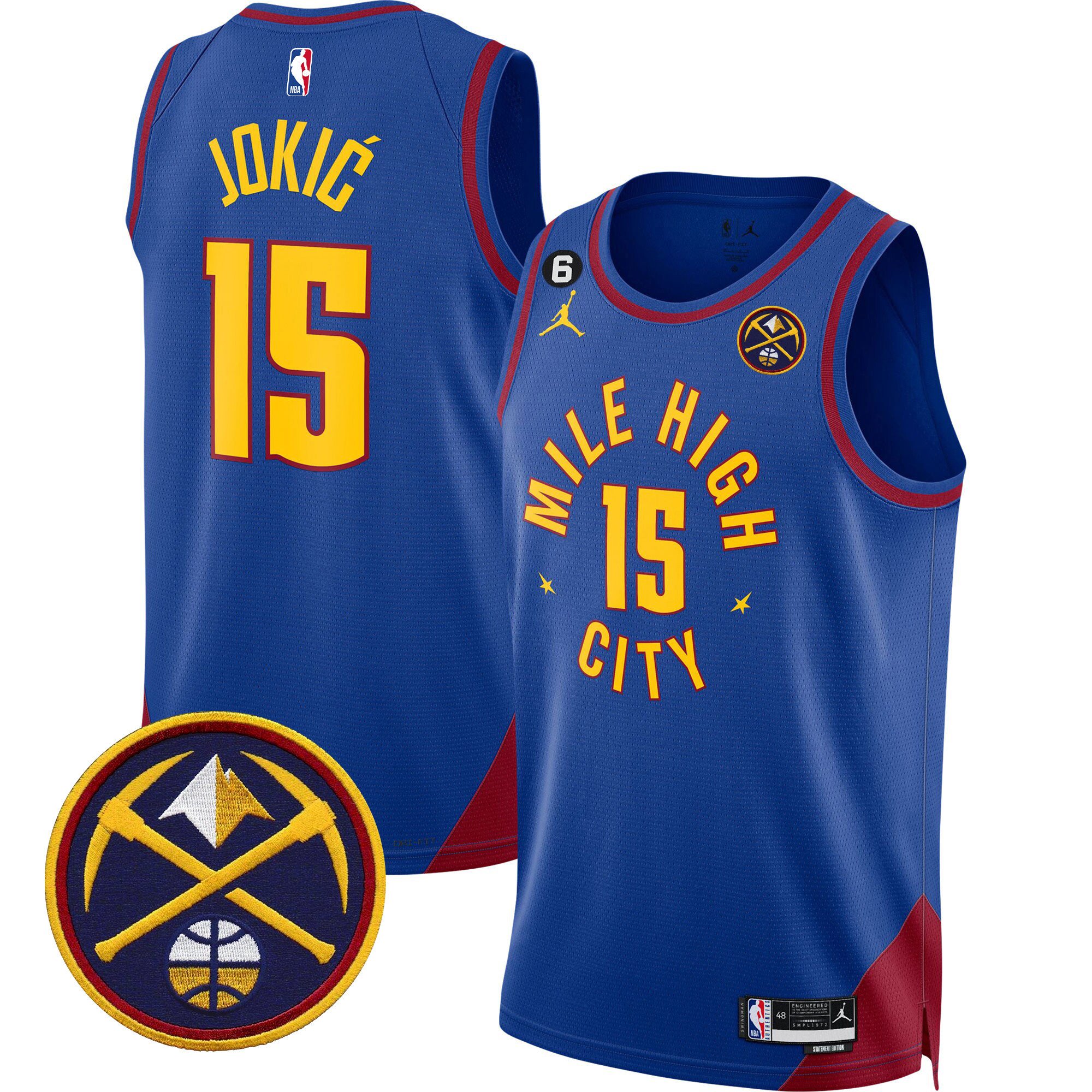Nikola Jokic Men's Denver Nuggets Swingman Statement Jersey - All Stitched