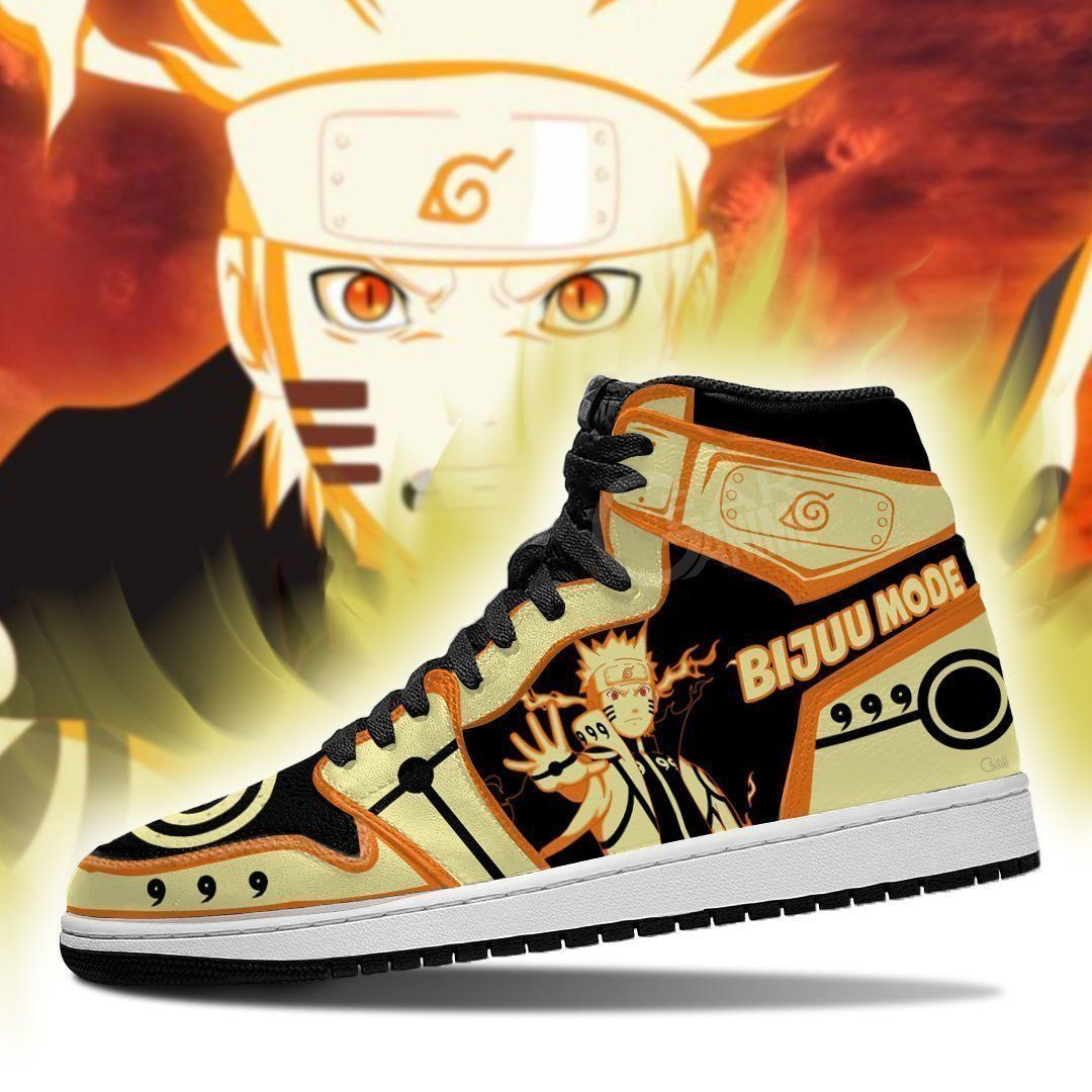 Nine-Tails Naruto Anime 1 High Top Air Jordan Sneaker, Air Jordan Hightop