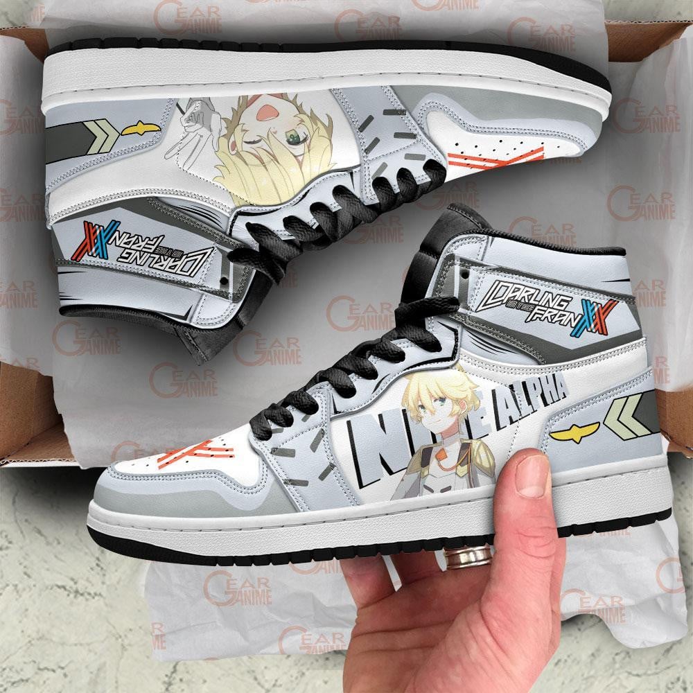 Nine Alpha Darling In The Franxx JD1s Sneakers Anime Shoes, Air Jordan Hightop