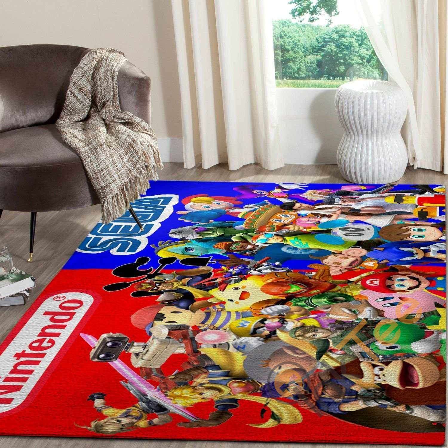 Nintendo Gamer Area Rectangle Rug