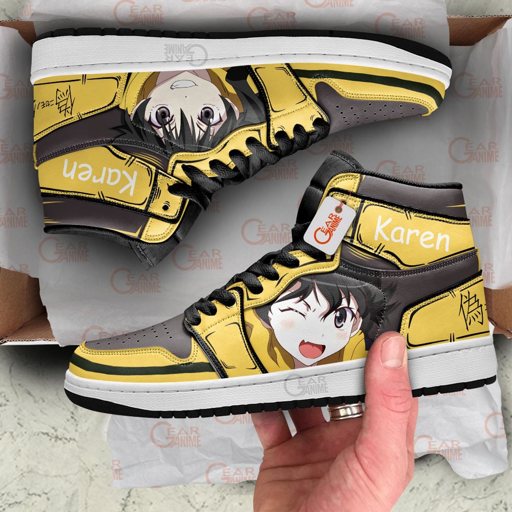 Nisemonogatari Karen Araragi Anime Shoes, Air Jordan Hightop