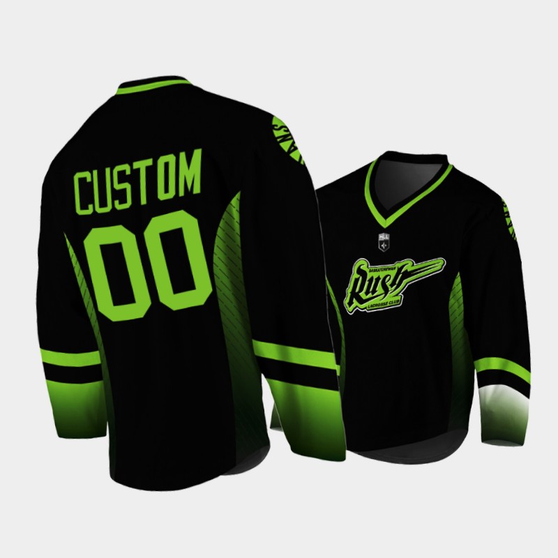 NLL Saskatchewan Rush 2022 Black Custom Jersey