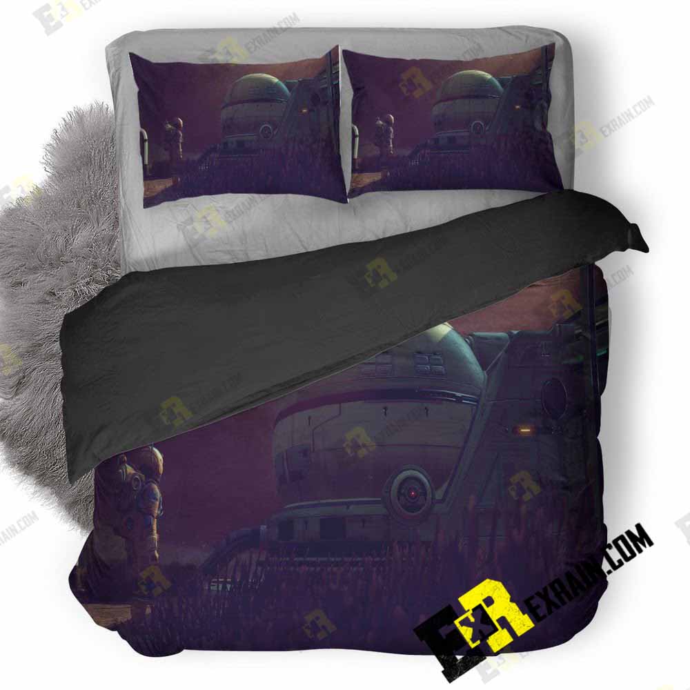 No Mans Sky Video Game Ax 3D Customized Duvet Cover Bedding Set