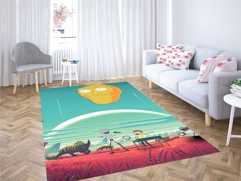 No Man’s Sky Wallpaper Living Room Modern Carpet Rectangle Rug