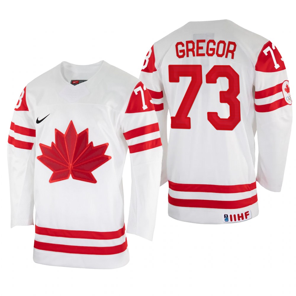 Noah Gregor Canada White Home Jersey 2022 IIHF World Championship