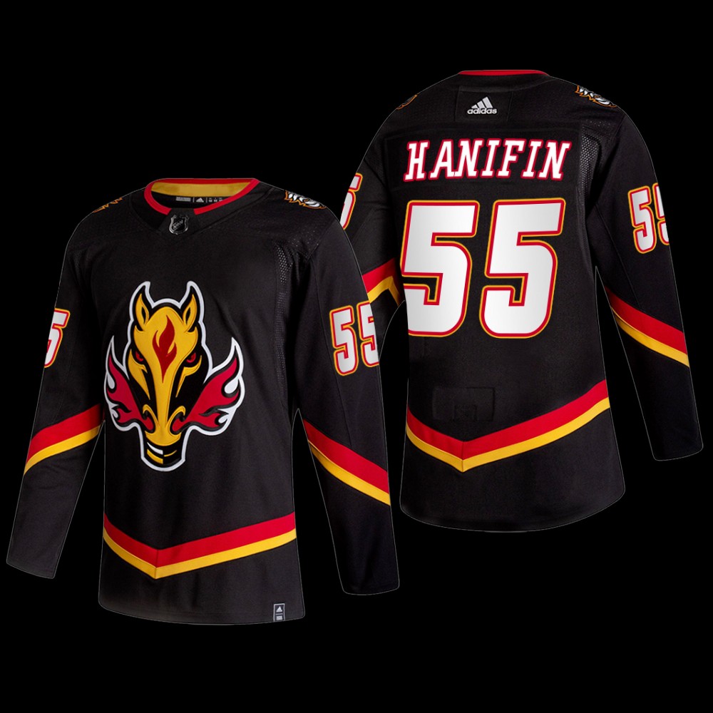 Noah Hanifin #55 Calgary Flames Alternate 2022-23 Black Jersey