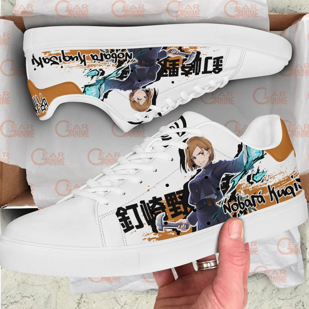 Nobara Kugisaki Skate Sneakers Custom Anime Jujutsu Kaisen Shoes